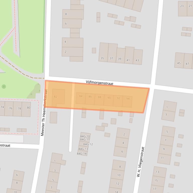 Kaart van postcodegebied 7204NJ.