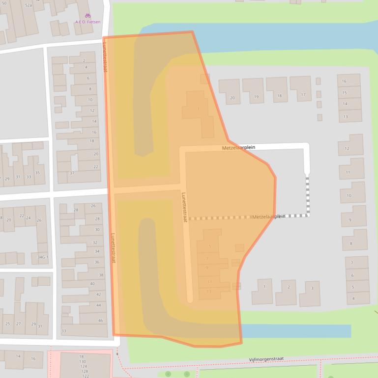 Kaart van postcodegebied 7204NK.