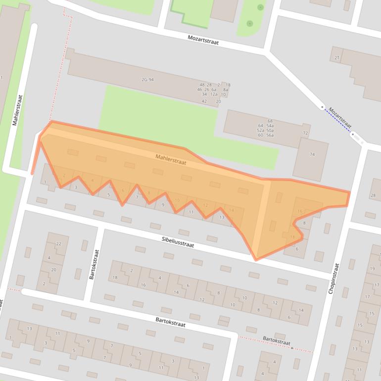 Kaart van postcodegebied 7204PH.