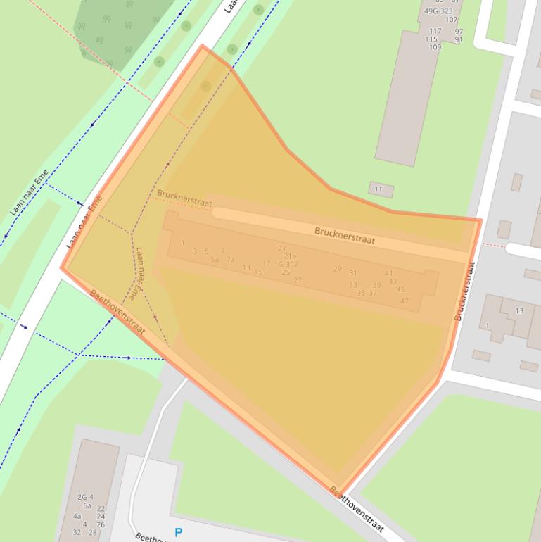 Kaart van postcodegebied 7204PJ.