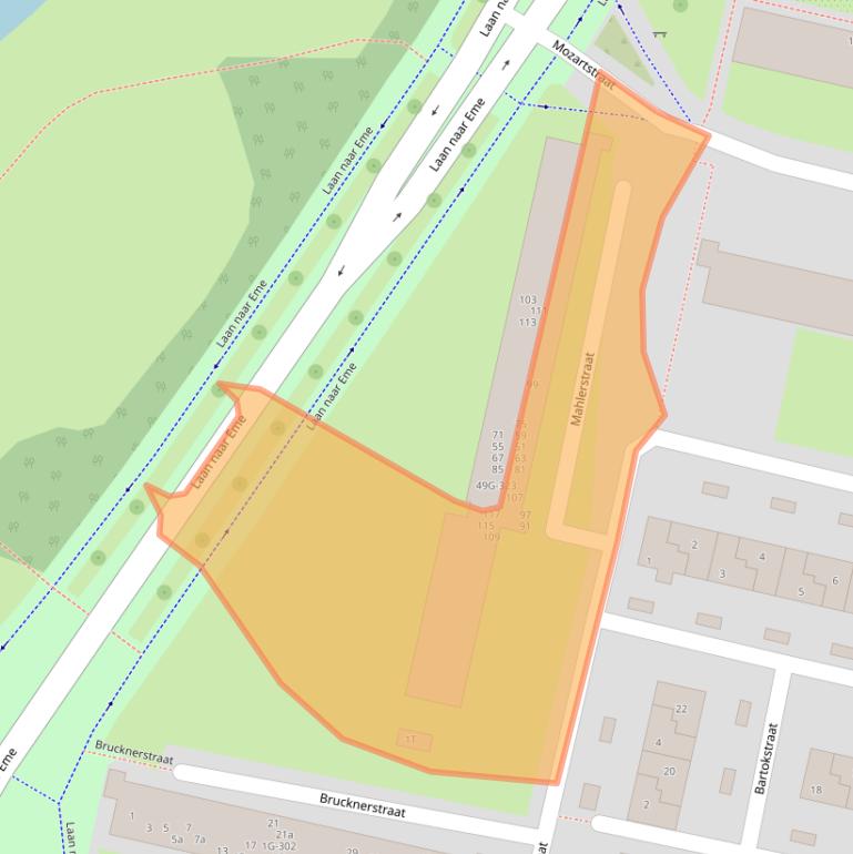 Kaart van postcodegebied 7204PK.