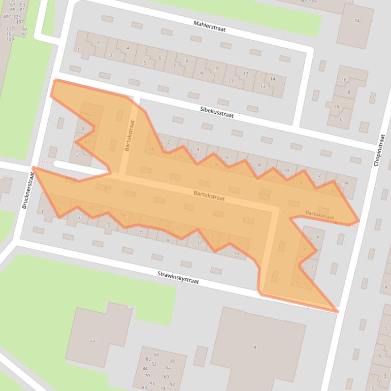 Kaart van postcodegebied 7204PP.