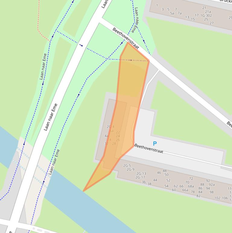 Kaart van postcodegebied 7204RB.