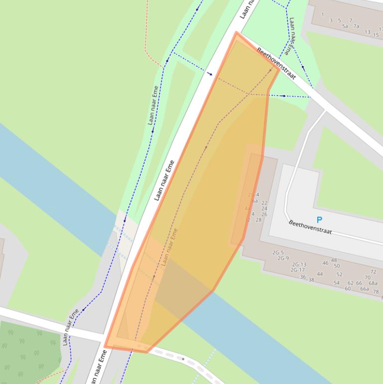 Kaart van postcodegebied 7204RC.