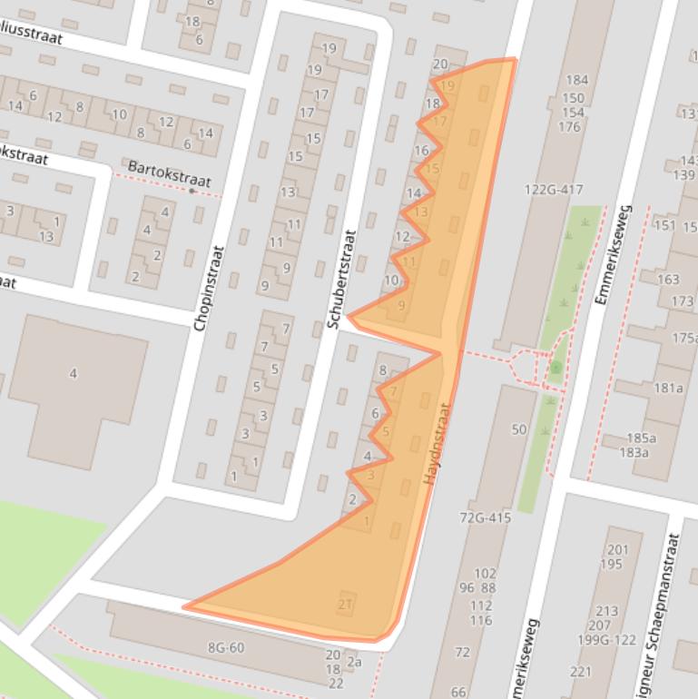 Kaart van postcodegebied 7204RR.