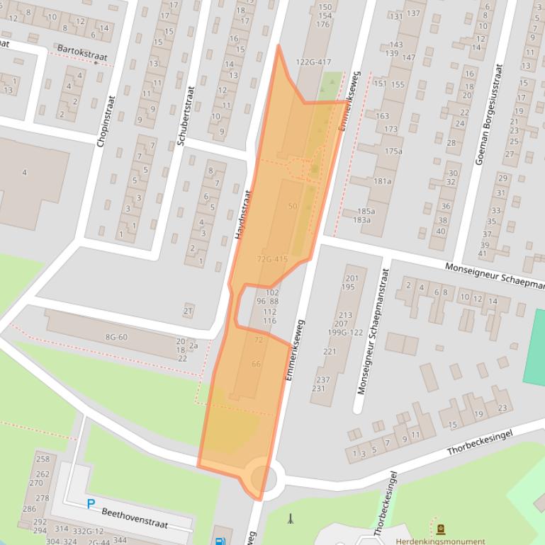 Kaart van postcodegebied 7204RT.