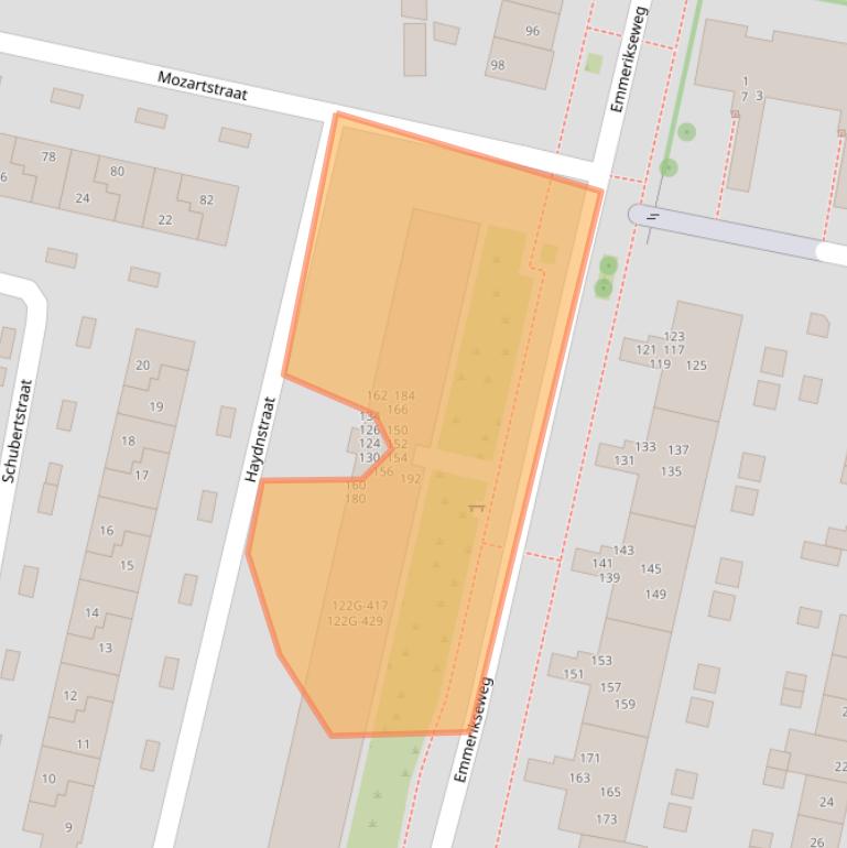 Kaart van postcodegebied 7204RX.
