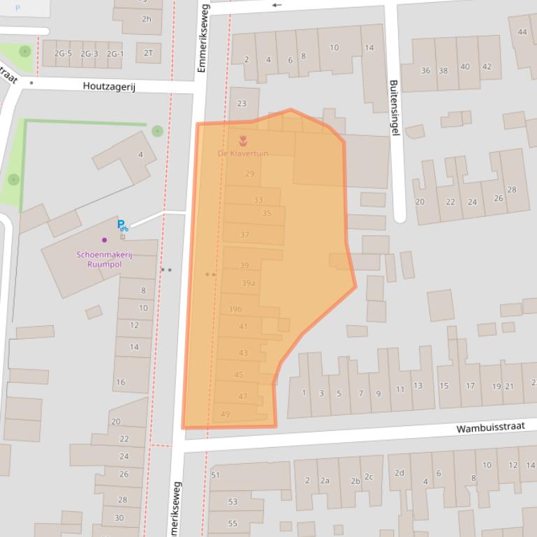 Kaart van postcodegebied 7204SC.