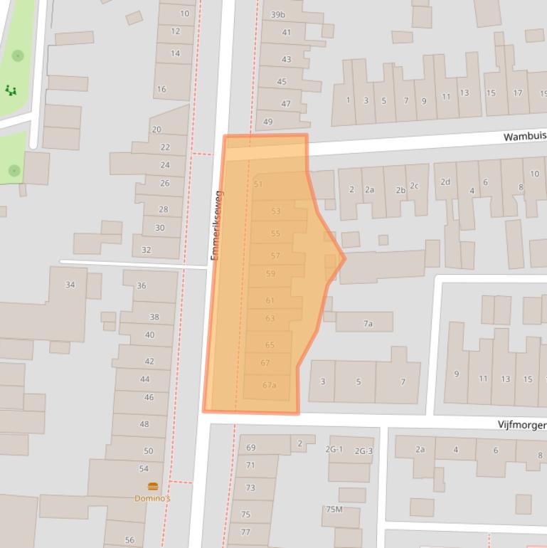 Kaart van postcodegebied 7204SE.