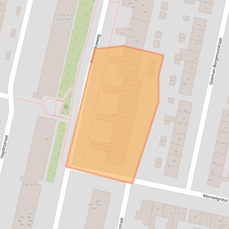 Kaart van postcodegebied 7204SJ.