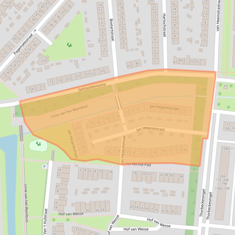 Kaart van postcodegebied 7204WB.