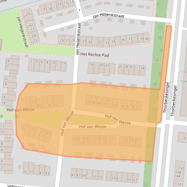 Kaart van postcodegebied 7204WD.