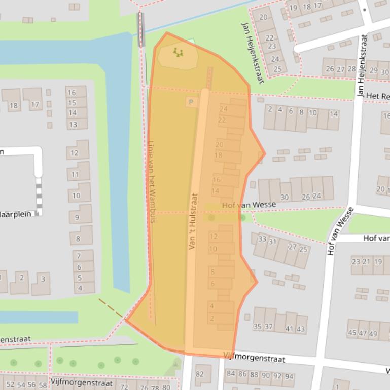 Kaart van postcodegebied 7204WE.