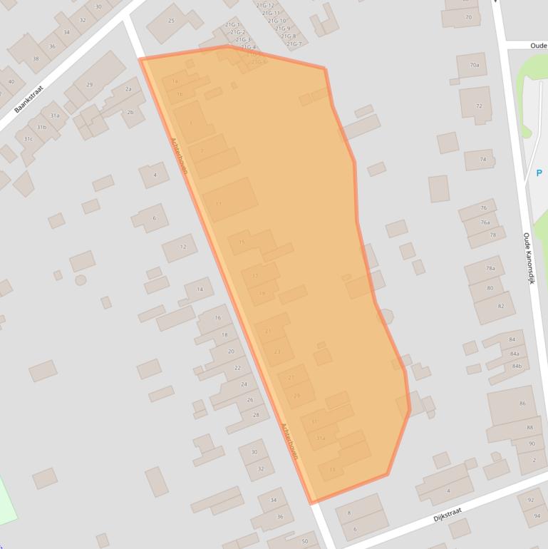 Kaart van postcodegebied 7205AH.