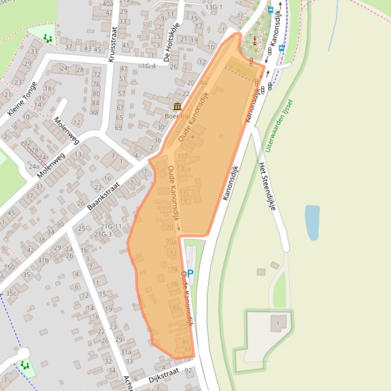 Kaart van postcodegebied 7205AR.