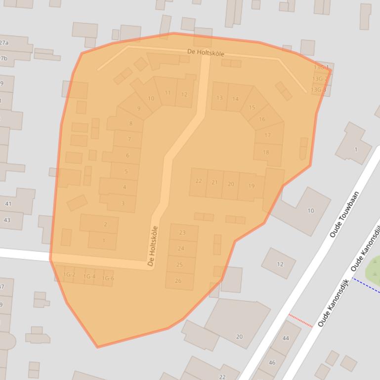 Kaart van postcodegebied 7205AZ.