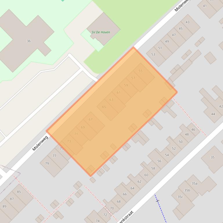 Kaart van postcodegebied 7205BB.