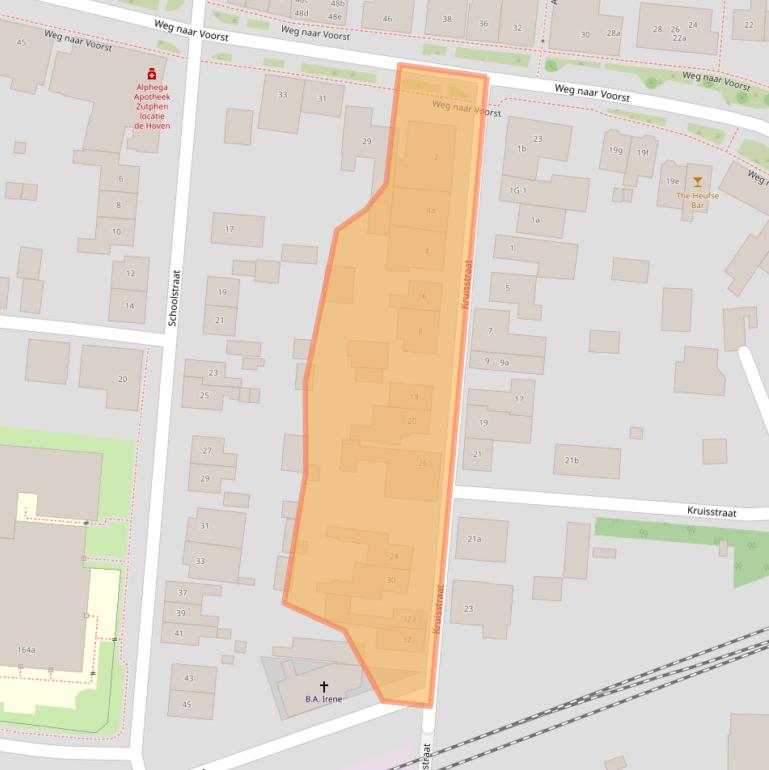 Kaart van postcodegebied 7205BH.