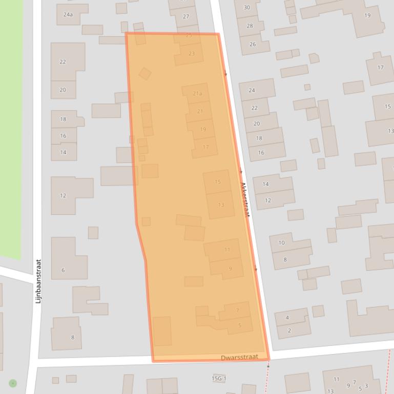 Kaart van postcodegebied 7205CC.