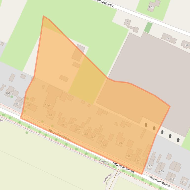 Kaart van postcodegebied 7205CW.