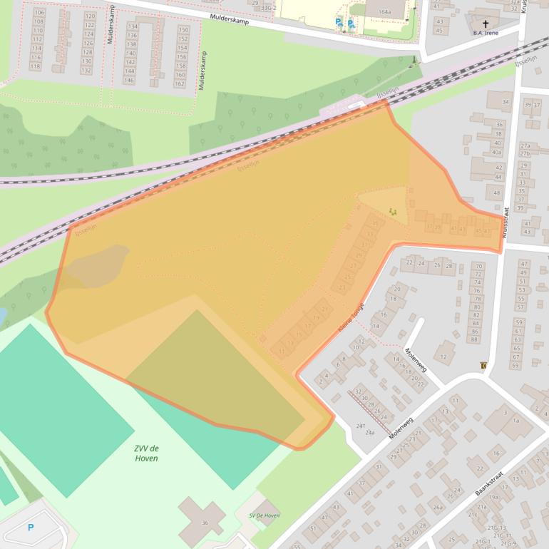 Kaart van postcodegebied 7205EA.