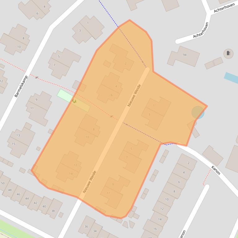 Kaart van postcodegebied 7205GK.