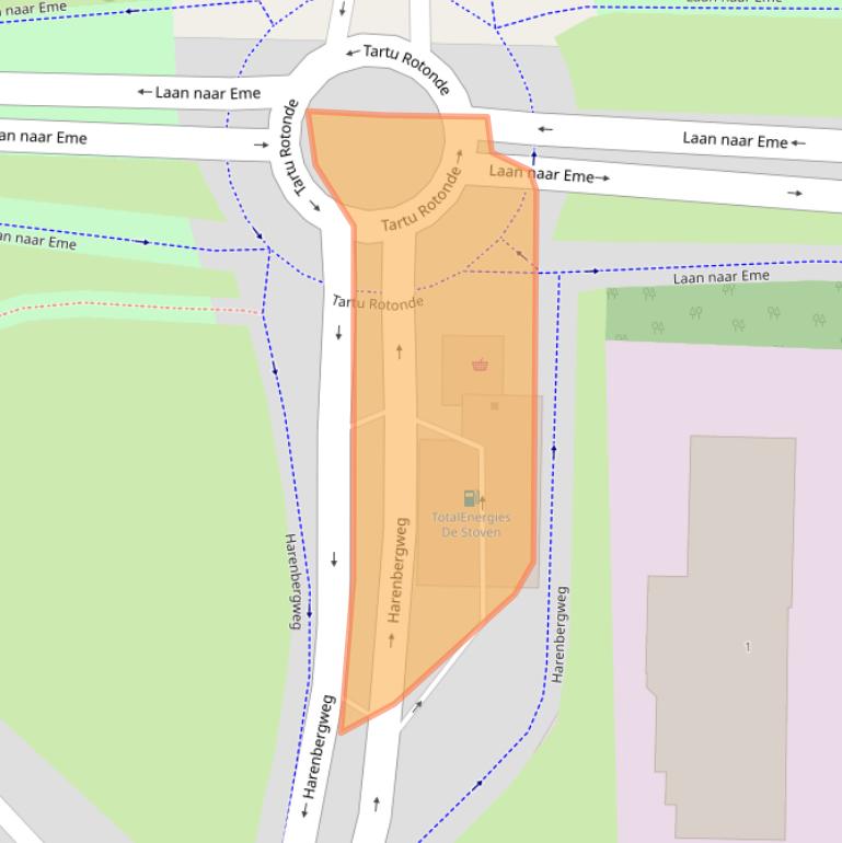 Kaart van postcodegebied 7206AA.