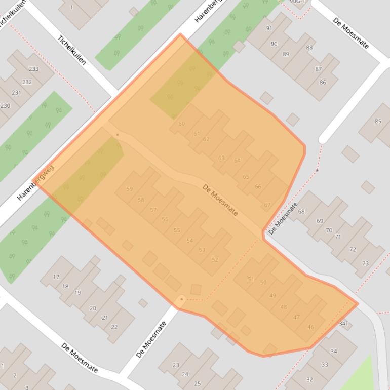 Kaart van postcodegebied 7206AE.