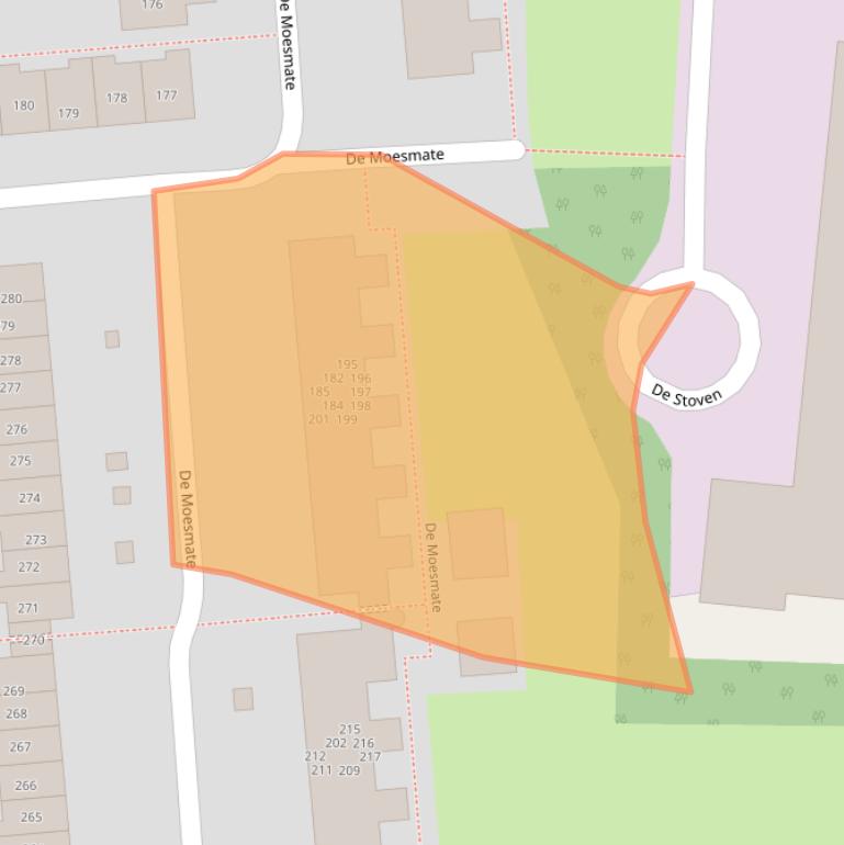 Kaart van postcodegebied 7206AN.