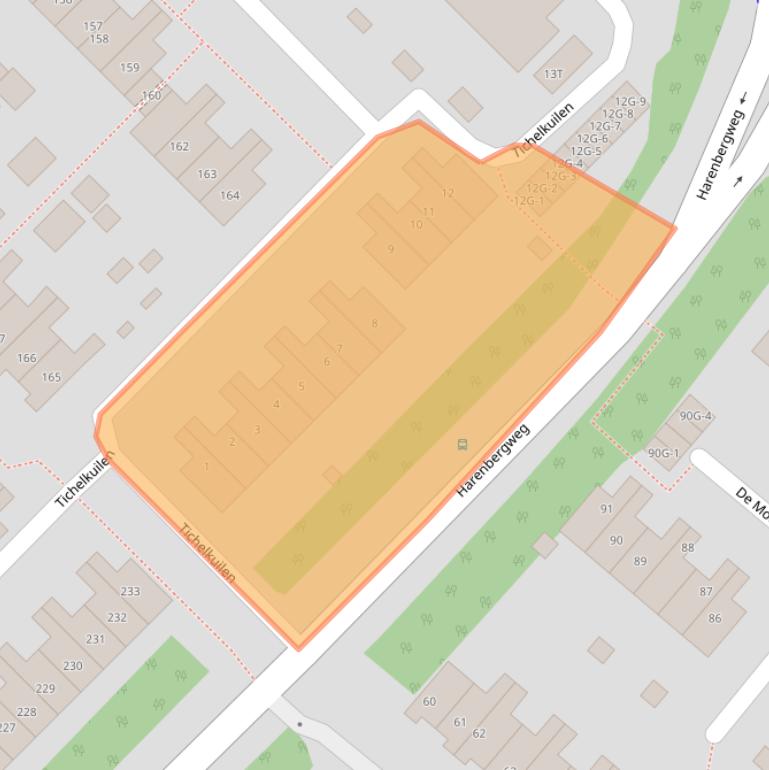 Kaart van postcodegebied 7206BA.