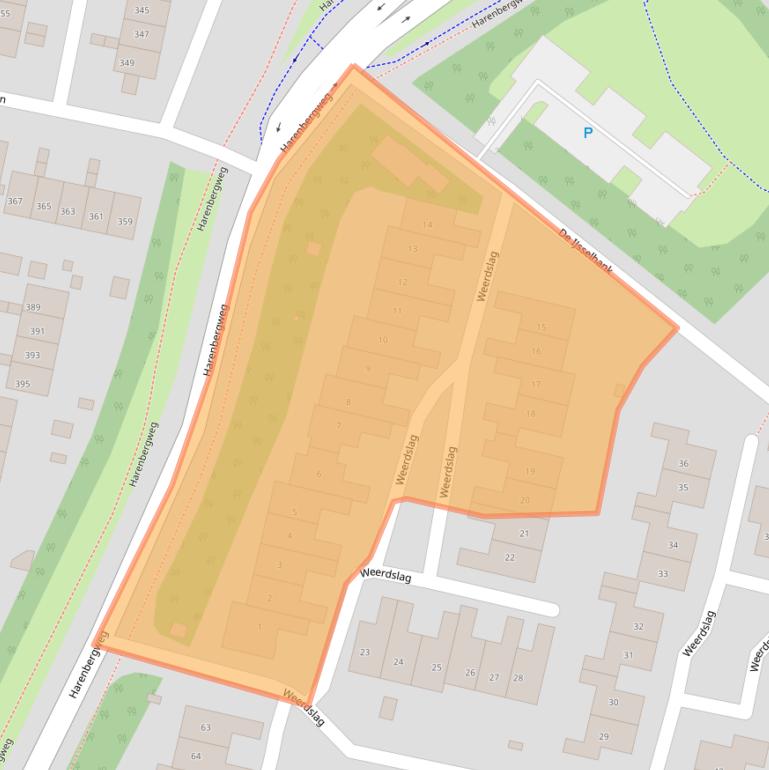 Kaart van postcodegebied 7206BR.