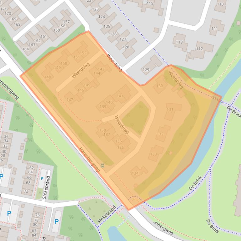 Kaart van postcodegebied 7206BX.