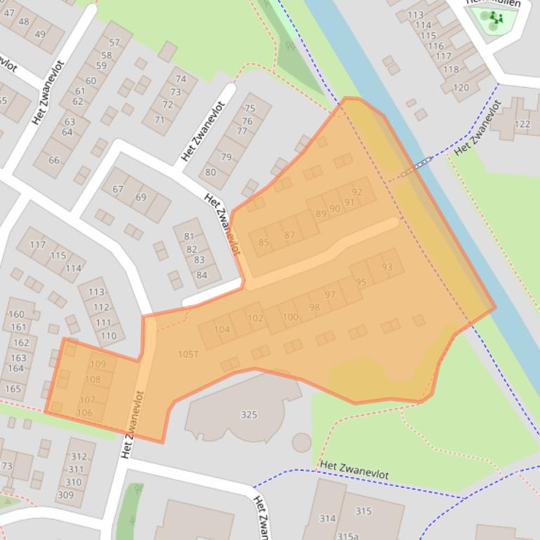 Kaart van postcodegebied 7206CE.