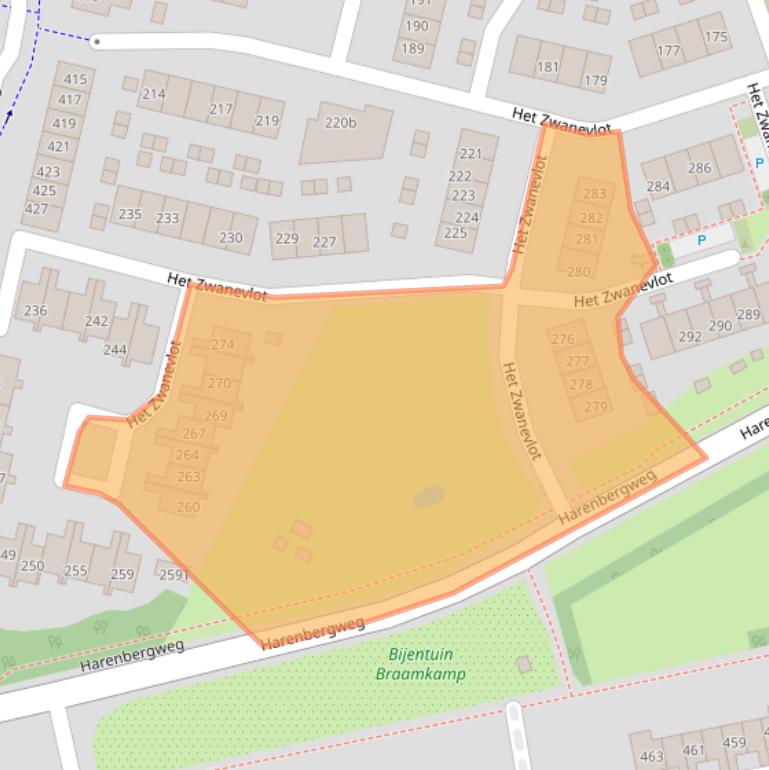 Kaart van postcodegebied 7206CP.