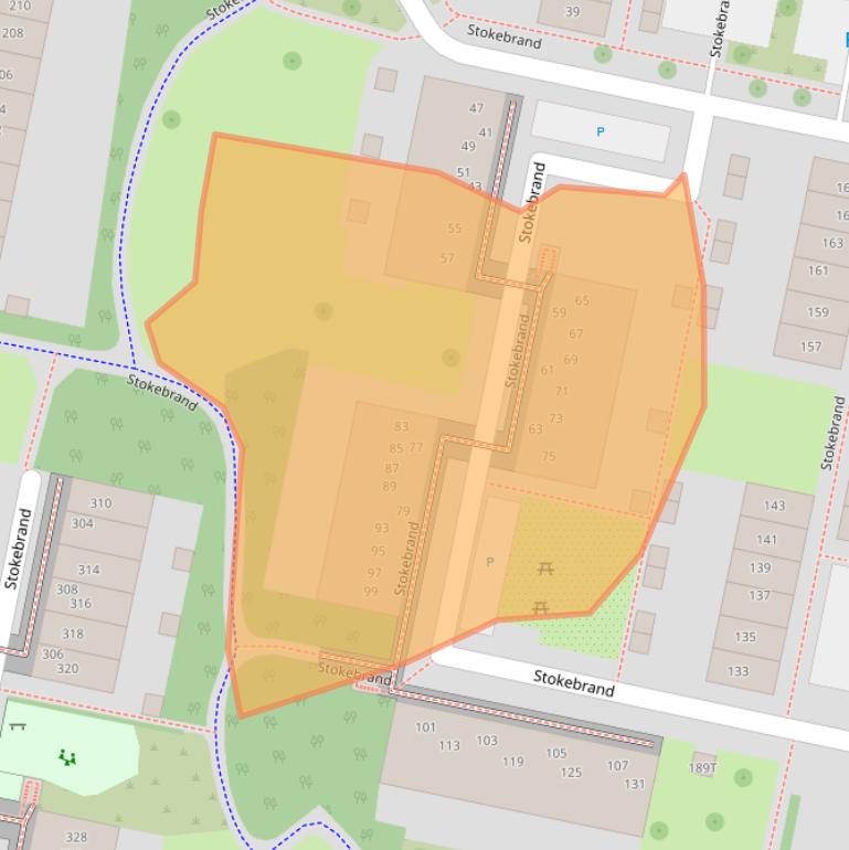 Kaart van postcodegebied 7206EB.