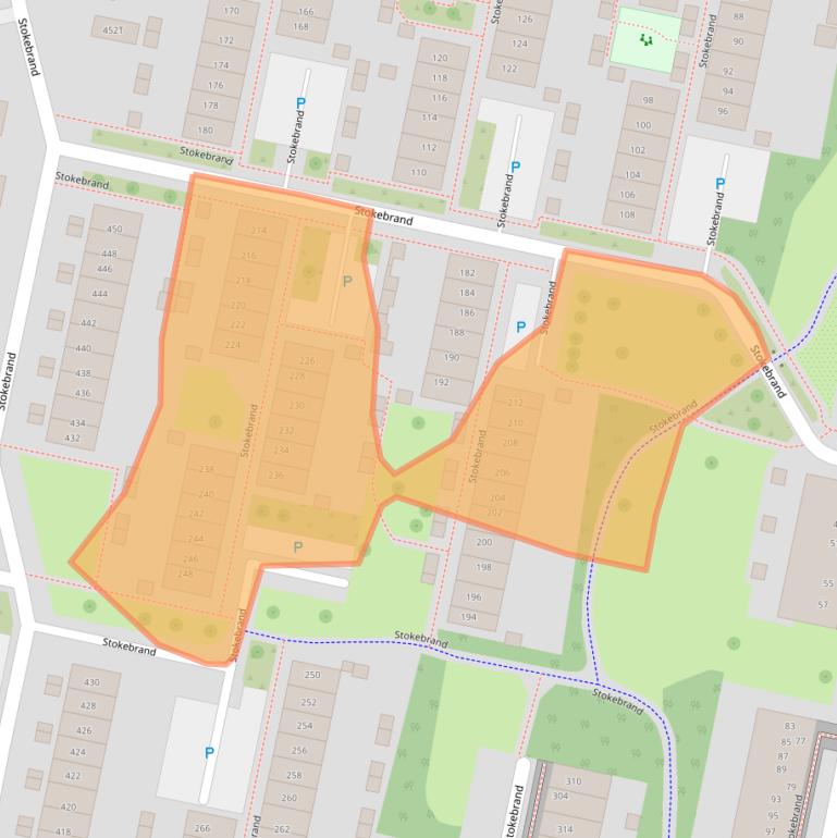 Kaart van postcodegebied 7206EL.