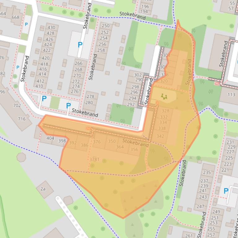 Kaart van postcodegebied 7206EP.
