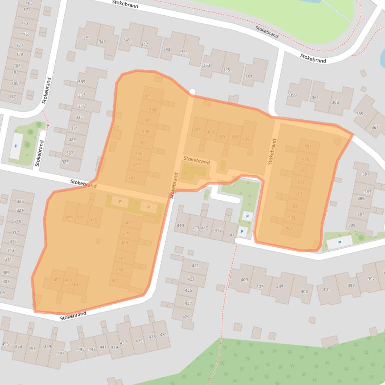 Kaart van postcodegebied 7206EZ.