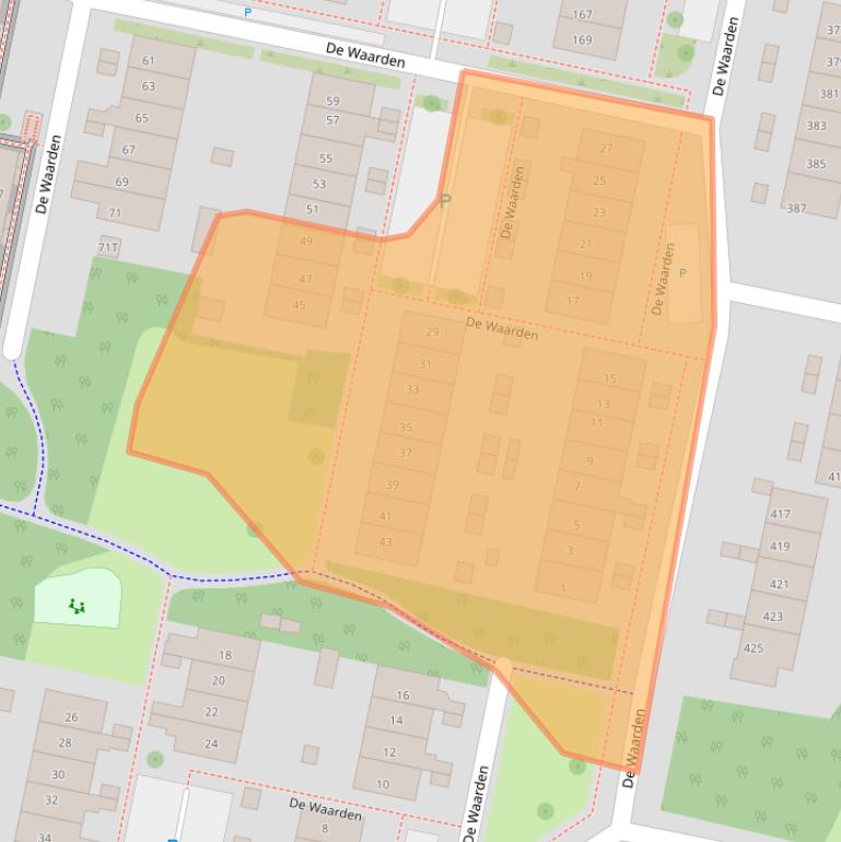 Kaart van postcodegebied 7206GA.