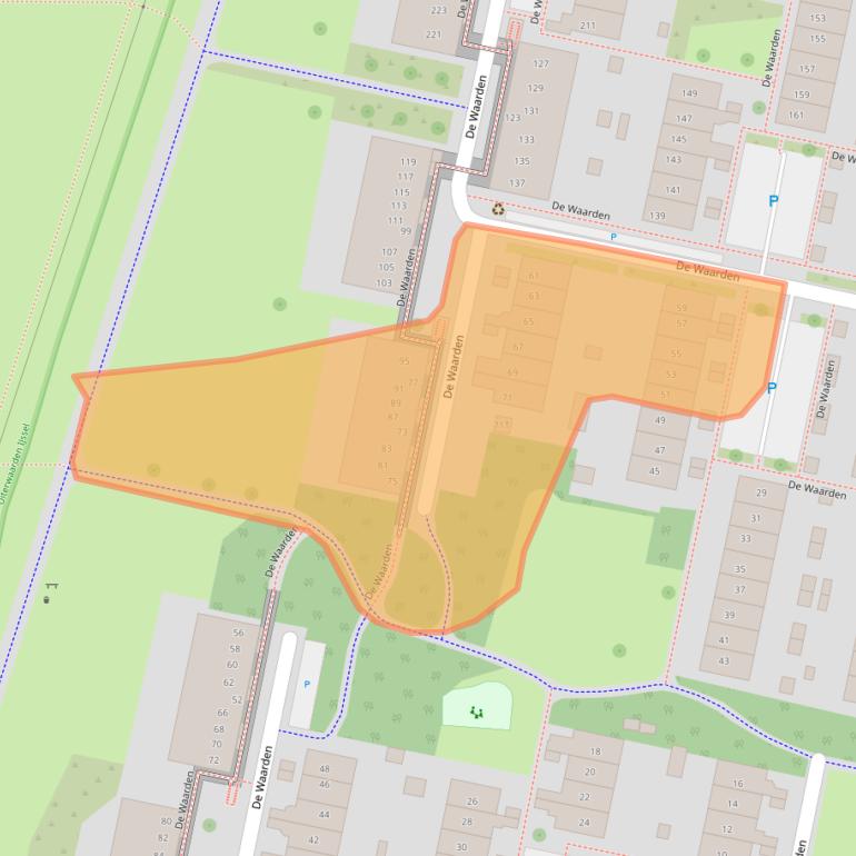 Kaart van postcodegebied 7206GB.