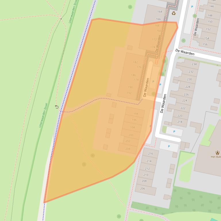 Kaart van postcodegebied 7206GM.