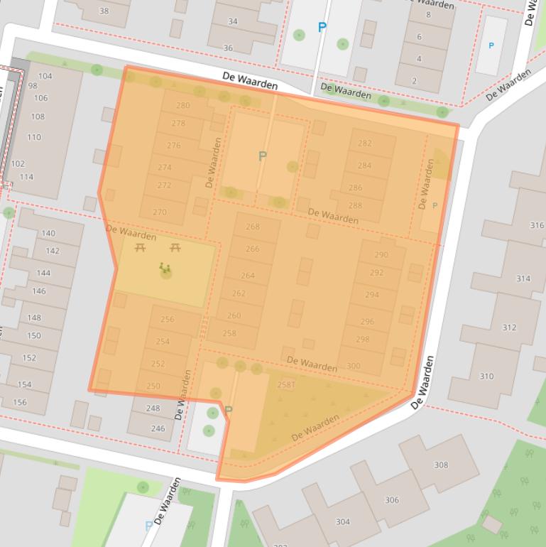 Kaart van postcodegebied 7206GP.