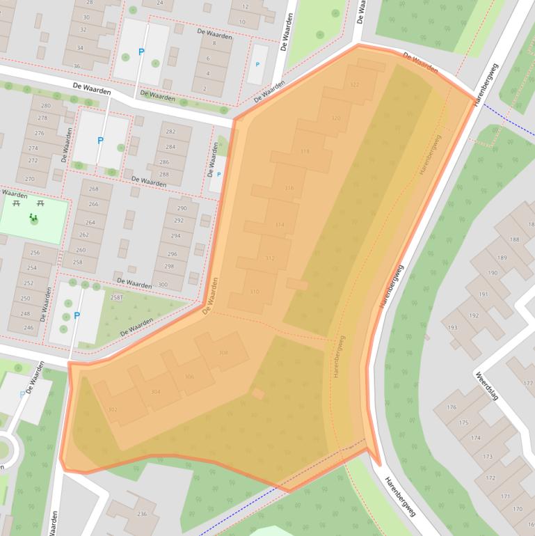 Kaart van postcodegebied 7206GR.