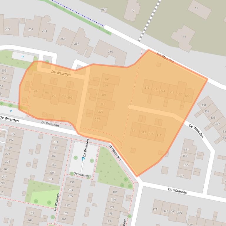 Kaart van postcodegebied 7206GV.