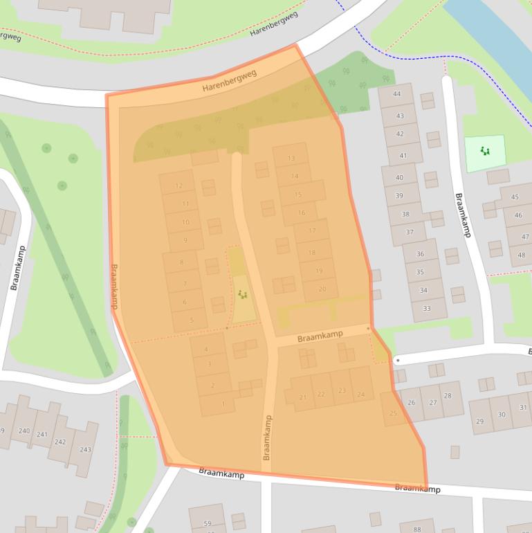 Kaart van postcodegebied 7206HA.