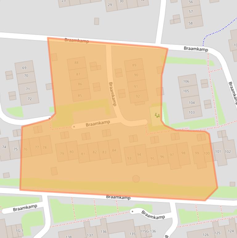 Kaart van postcodegebied 7206HD.