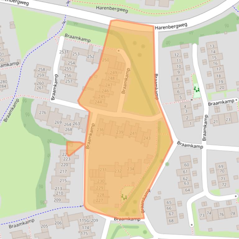 Kaart van postcodegebied 7206HL.