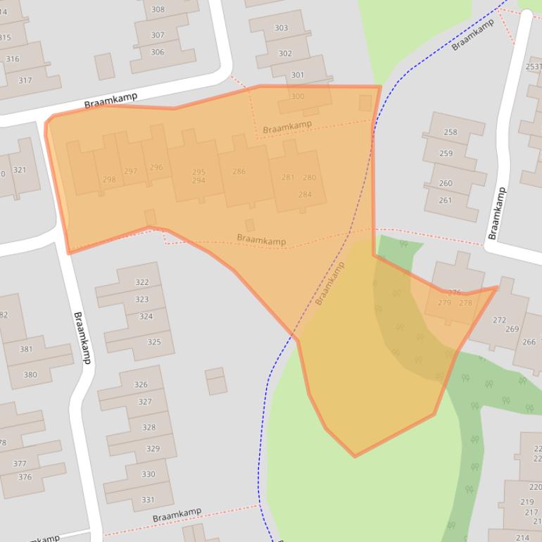 Kaart van postcodegebied 7206HN.