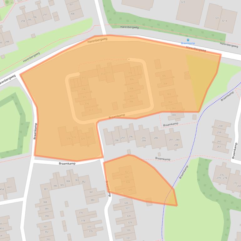 Kaart van postcodegebied 7206HP.