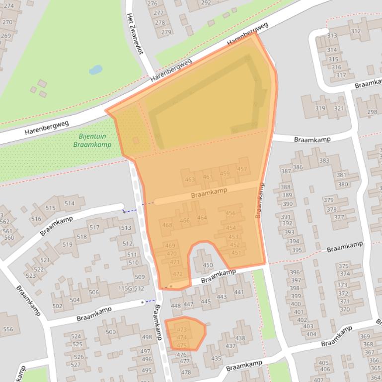 Kaart van postcodegebied 7206HX.